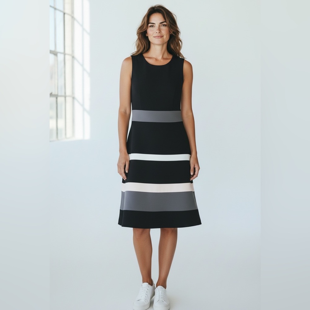 Tommy Hilfiger - Black and Gray dress - Size 6